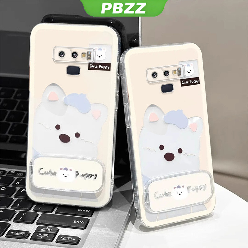 PBZZ เคสสําหรับ SAMSUNG note 9 เคสโทรศัพท์ Softcase ซิลิโคนกันกระแทก Clear Cover การออกแบบใหม่ความงาม สุนัขน่ารักพร้อมที่วางสําหรับกระจก TKXGDQZJ01