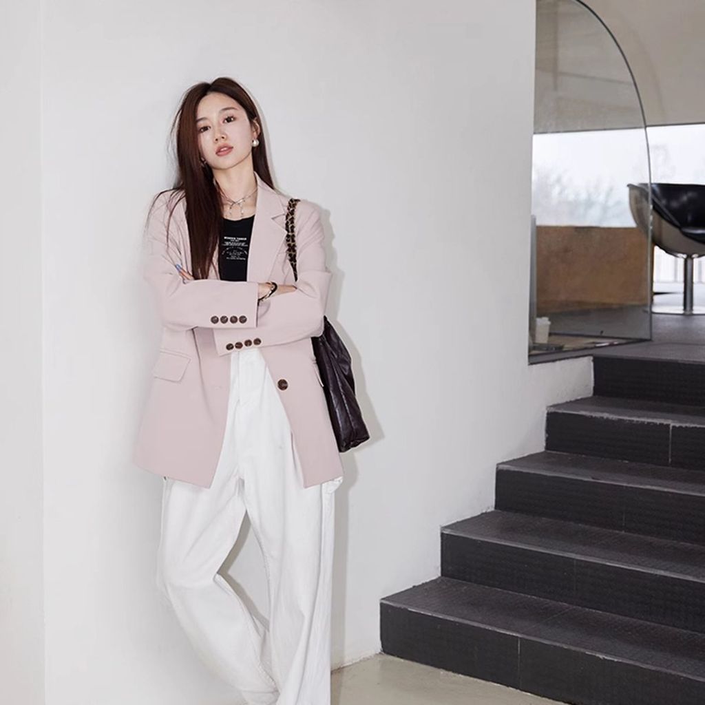 Cod Kochi กางเกง Strong Workplace แฟชั่นกางเกงแฟชั่น Classy momo Jacket Yu C3T0