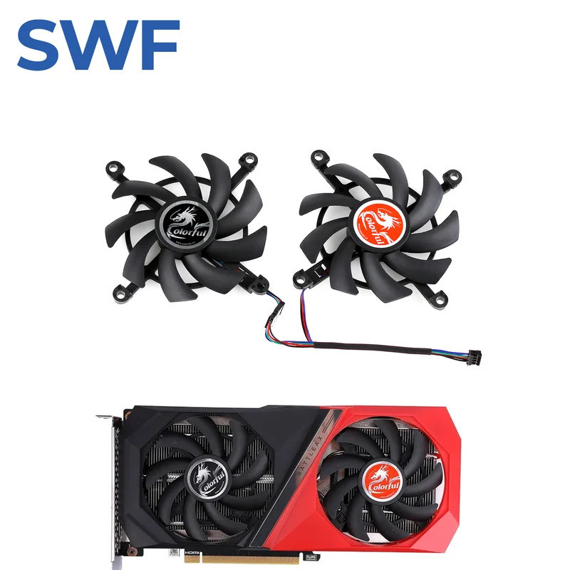 85 มม.RTX 3060 Ti พัดลมระบายความร้อนสําหรับสีสัน RTX 3060 3050 Ti NB DUO 12G V2 LV กราฟิกการ์ด Coole