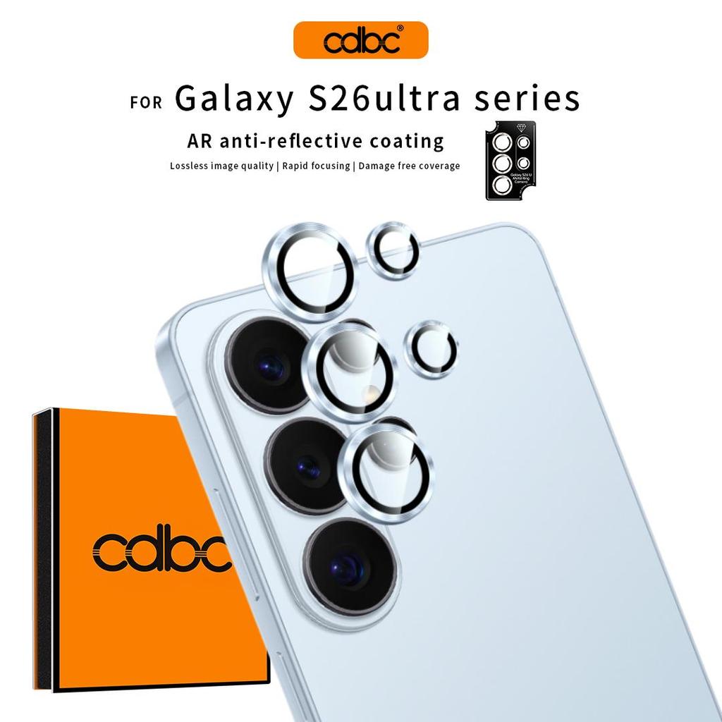 Cdbc Samsung Galaxy S26 Ultra/S26/S26+ ตัวป้องกันเลนส์ | คุณภาพสูงและราคาไม่แพง | อาร์ แหวนโลหะใสกันกระแทก