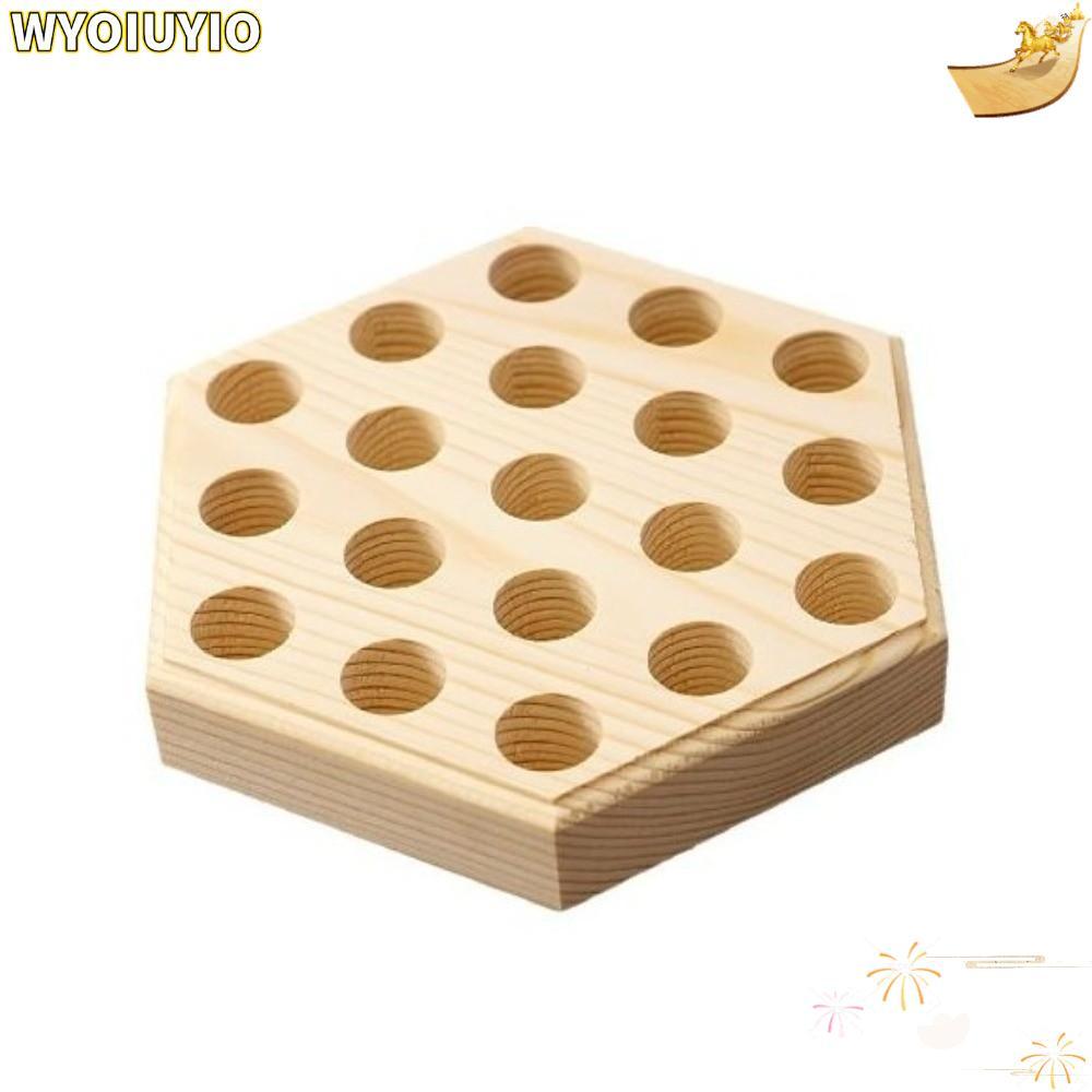 WYOIUYIO Plier Organizer Rack, 19 หลุมไม้ไขควงผู้ถือ Rack,หนาหกเหลี่ยม Plier Racks ผู้ถือ Plier