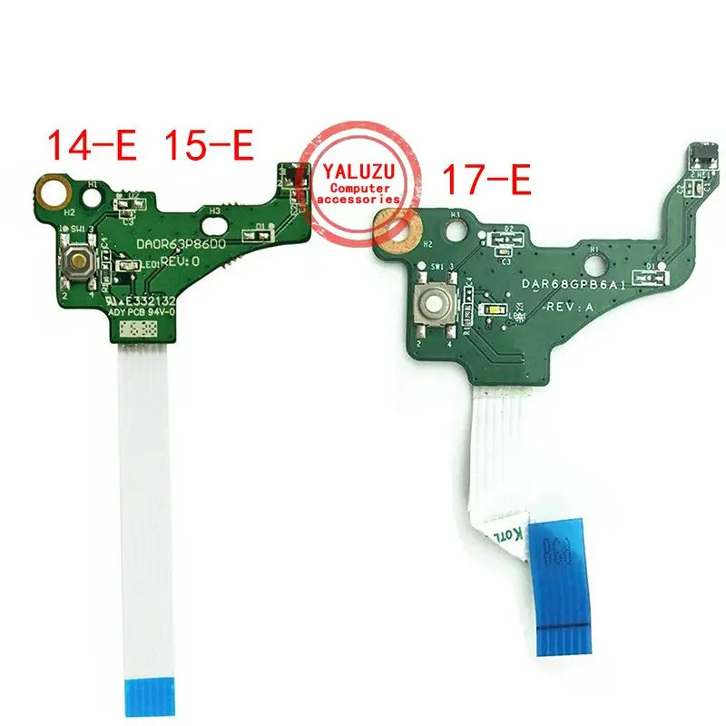 สําหรับ HP Pavilion 14-E 15-E 15Z-E 15T-E 15-E064TX DA0R63PB6D0 17-E DA0R68PB6D0 ปุ่มสายไฟพร้อมสายเค