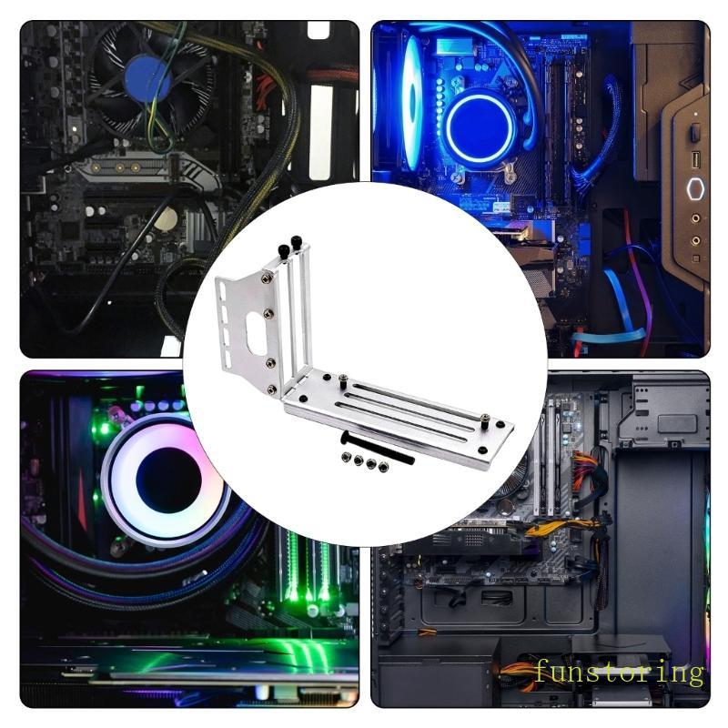 FUN 16x ขายึด GPU แนวตั้งสําหรับเคสพีซีพร้อมขาตั้ง GPU ฐานแม่เหล็ก 3 ช่อง