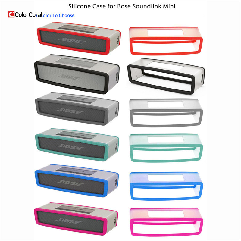 ColorCoral ขายใหม่ TPU Travel ซิลิโคนอ่อนนุ่มฝาครอบป้องกันกรณีผิวสําหรับ Bose SoundLink Mini 1/2 Sound Link I II ลําโพงบลูทูธ