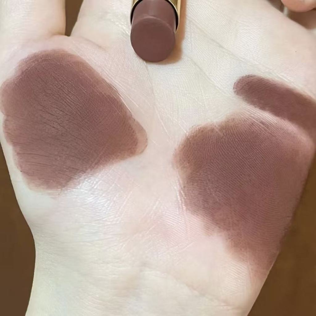 ลิปสติก lipstick ปากสุกต่ํา สีน้ําตาล|Dead Wood Tea Brown Velvet Matte Lipstick Cold World-weary Yel