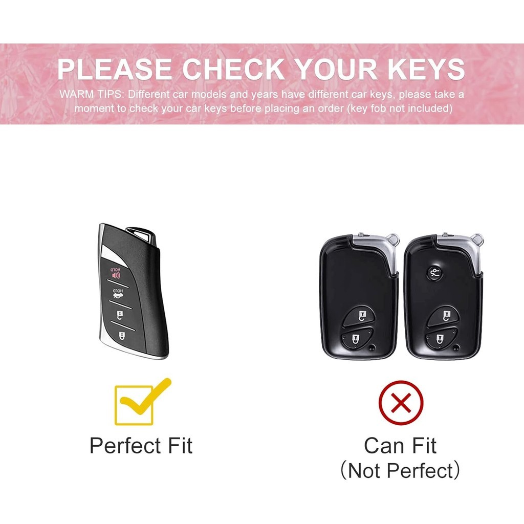 สีชมพู Key Fob สําหรับ lexus ES350 ES300h UX200 LS500 LS500H LC500 LC500h สมาร์ทคีย์ TPU คีย์กรณี Sh