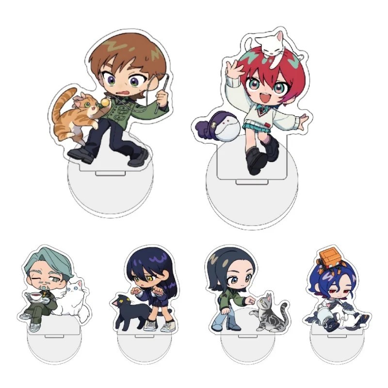 อะนิเมะ Standee รุ่น Machu Shuji Ito แมวรุ่นอะคริลิค Mica โปร่งใสโต๊ะศึกษาตกแต่งพวงกุญแจตกแต่งของขวั