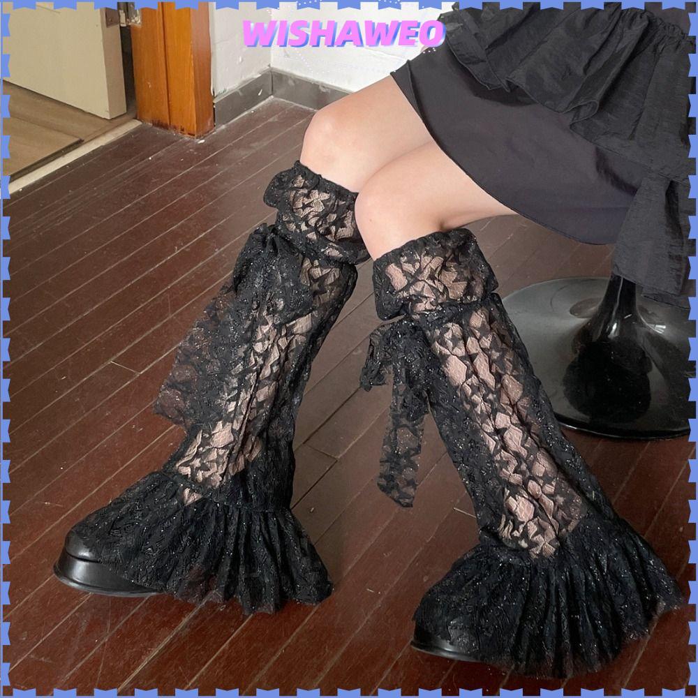 ท่อน่องลายญี่ปุ่น ตาข่าย sheer สำหรับ anime cos-play กับ style Y2K พร้อมลวดลายดาวและติดกระดุม