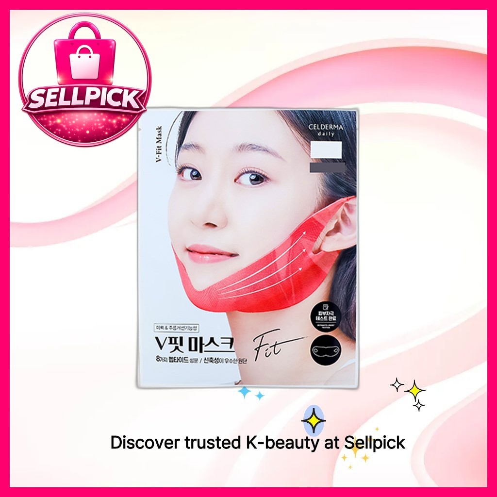 [daiso] Cellderma Daily V-Fit Mask, 13g, 1pc / Korean V-Fit Mask / Contour Jawline / ของแท้ 100% โดย