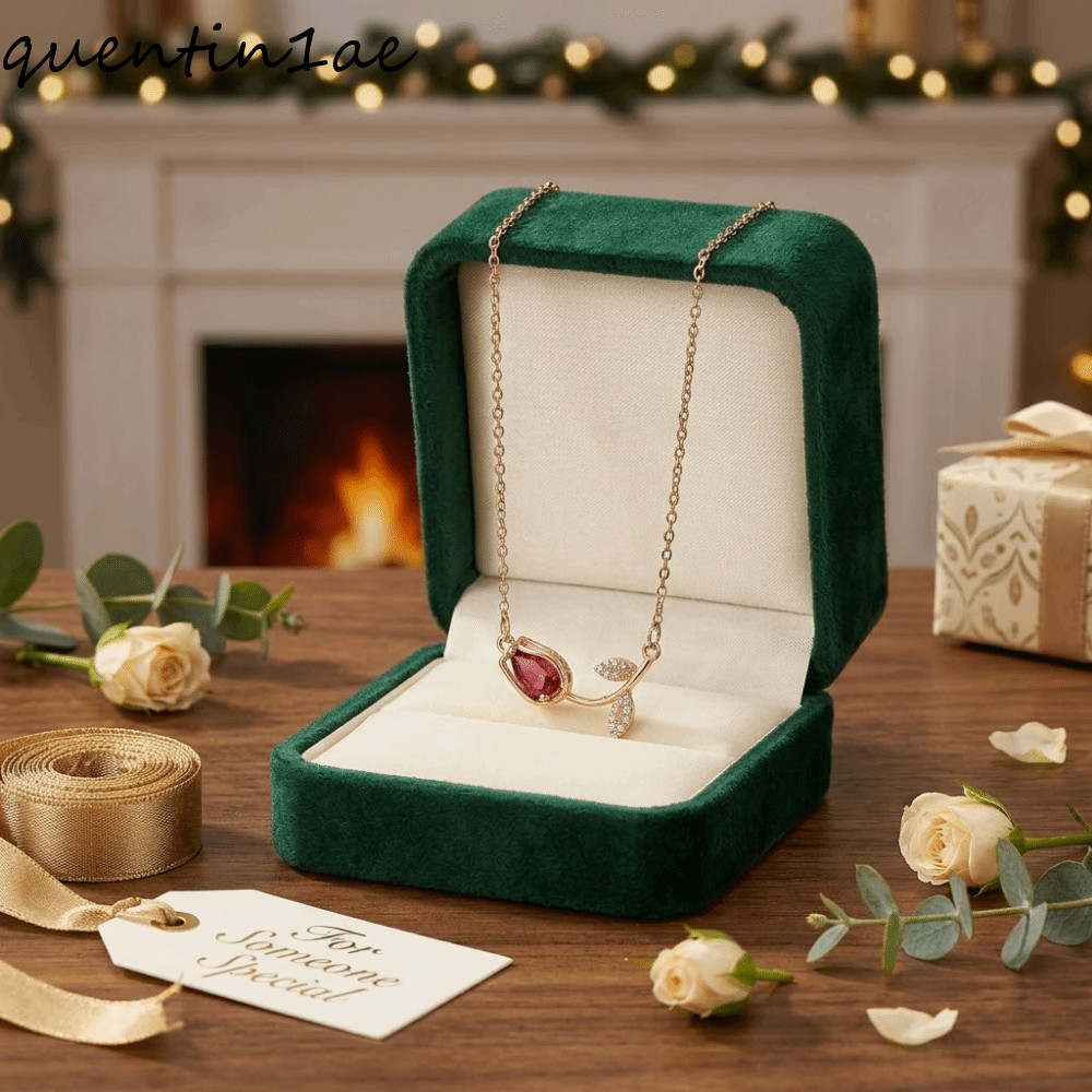 QUENTIN1AE Charm สร้อยคอมินเนتور แบบทิวลิป หลายสี สำหรับสร้อยคอ Collarbone Chain อุปกรณ์เสริมแฟชั่น