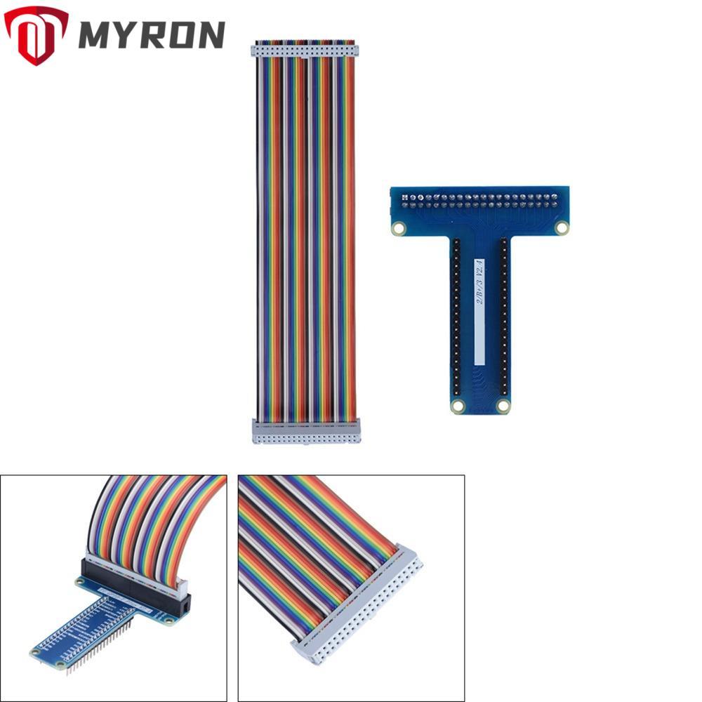 MYRON T ประเภท GPIO, ใช้งานง่าย GPIO บอร์ดขยาย, แบบพกพา 40Pin สายริบบิ้น GPIO อะแดปเตอร์สําหรับ Rasp