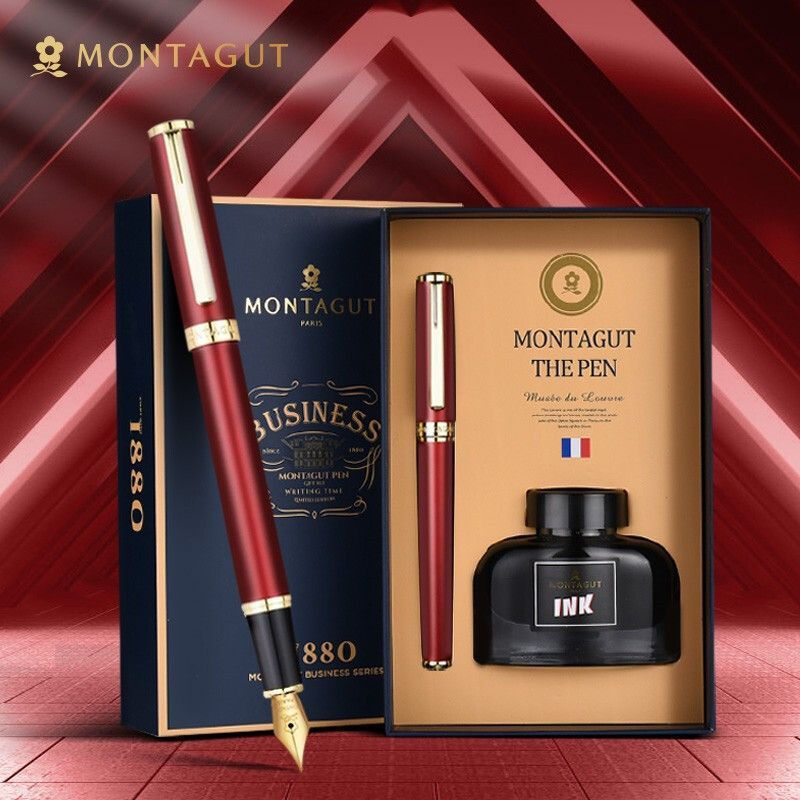 New gift box writing pen12y Irregular gold pen, business ink, Montagut, high-end montagut Exquisite 