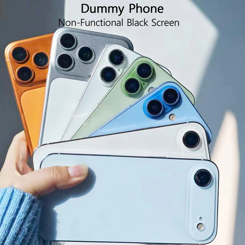 โทรศัพท์ Dummy สําหรับ Phone17/16/15/14/13 SeriesNon-Functional Black Screen1:1 RealisticProp ตกแต่ง