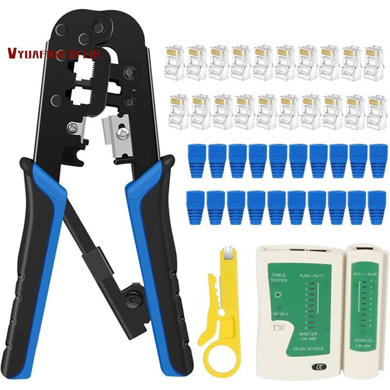 RJ45 Crimper RJ11 RJ45 Crimping Tool เครือข่าย Ethernet LAN Cable Crimper