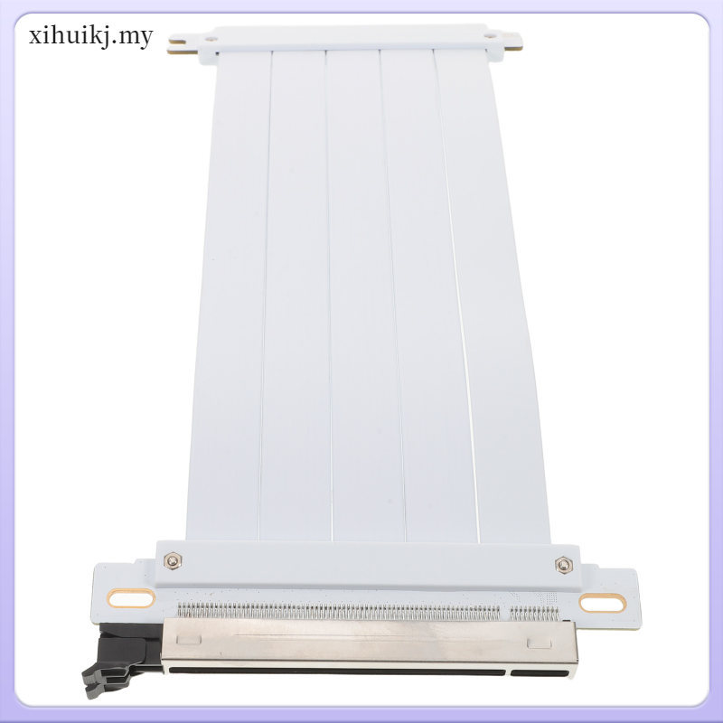 สายต่อ Pcie สีขาวทองแดง GPU Riser ความเร็วสูงสําหรับเล่นเกมเวิร์กสเตชันและ GPU ภายนอก xihuikj
