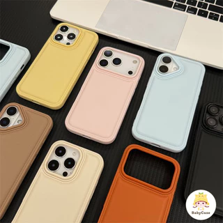 เคสไอโฟน17 เหมาะสำหรับ IPhone 14 13 12 11 16 17 15 Pro Max X XR XS MAX 15 Plus วัสดุเกรดสูงเหนือกว่าสีสันธรรมดาเรียบง่าย