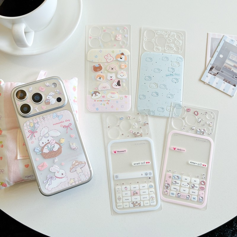 HOCE น่ารักการ์ตูนโทรศัพท์มือถือกลับฟิล์มสําหรับiPhone 17 16 Pro Max 17 Proคลุมทั้งหมดป้องกันฟิล์มAnti-Scratchอุปกรณ์เสริมโทรศัพท์