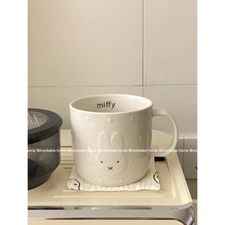 แก้วมัค แก้ว แก้วกาแฟ ins miffy🐰3D 360ml/600ml2 ขนาด สำหรับร้านกาแฟ พร้อมส่ง