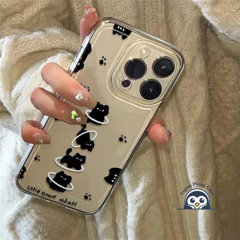 น่ารักแมวดําเคสโทรศัพท์บางเฉียบสําหรับRedmi Turbo 5 Max 4 3 Y3 Y2 Y1 A5 A4 5G A3X A3 A2 A1 Plus 8A 7