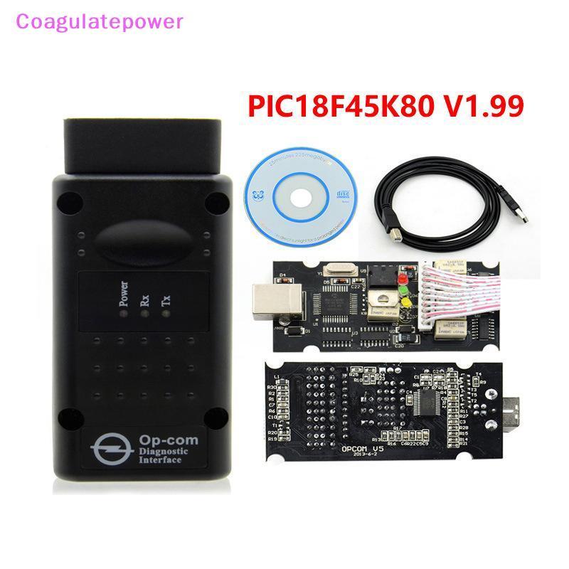โคอา 2021 200603OPCOM V5 PIC18F458 OP COM 1.99 สนับสนุนแฟลชเฟิร์มแวร์ Update OP-COM CAN BUS OBD2 เคร