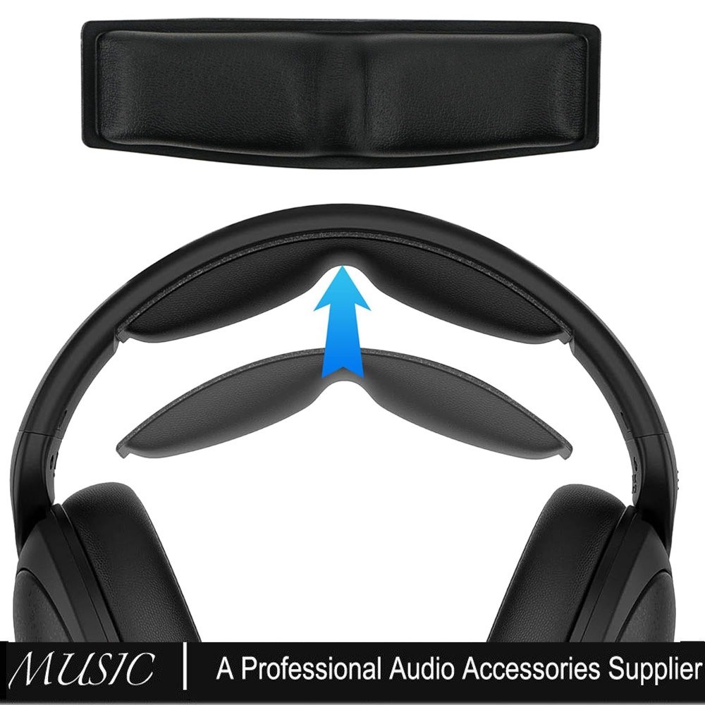 แผ่นรองคาดศีรษะหนังโปรตีนสําหรับ Sennheiser HD620S, HD400 Pro, HD560S, HD560, HD595, หูฟัง HD598, อะ