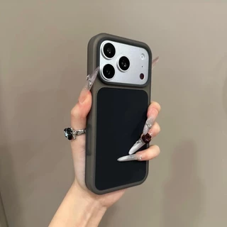 ใหม่สีทึบวุ้นผิวความรู้สึกเคสโทรศัพท์มือถือสําหรับ ไอโฟน17 มือโปร สูงสุด 16 15 มือโปร สูงสุด กันกระแทกป้องกันกล้องป้องกันการหล่นนุ่มปกหลัง