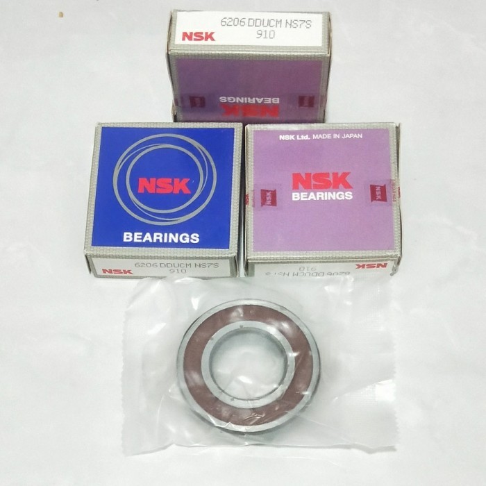 แบริ่ง 6206DDU NSK ฝาครอบยางญี่ปุ่น 6206 DDU CM 2RS