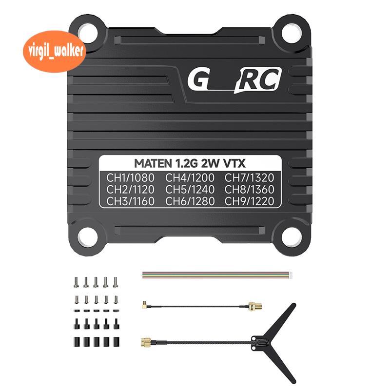 สําหรับ MATEN 1.2G 2W VTX Traverser สัญญาณโลหะสีดํา Stable OSD Parameters