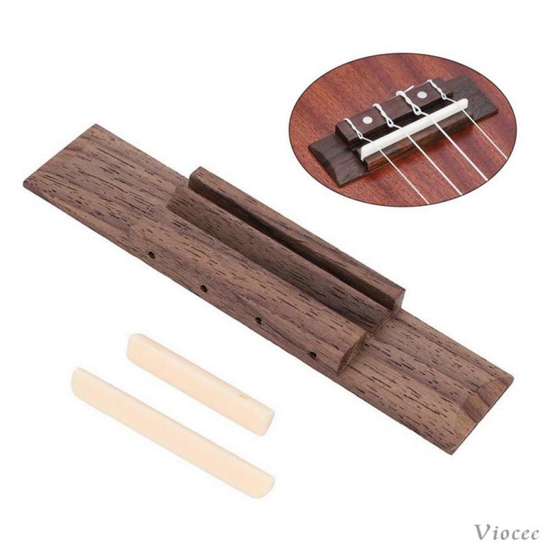 [Viocee] Ukulele Rosewood Bridge Saddle Saddle Nut สําหรับอุปกรณ์เสริมทดแทนกีตาร์