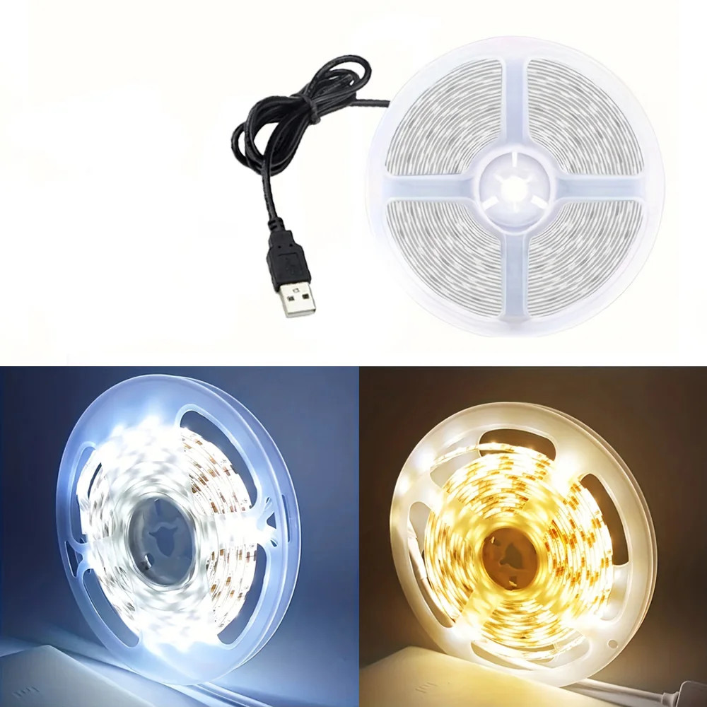 USB LED Strips SMD 2835 light Decor เทปโคมไฟสําหรับผนังพื้นหลังทีวีตู้
