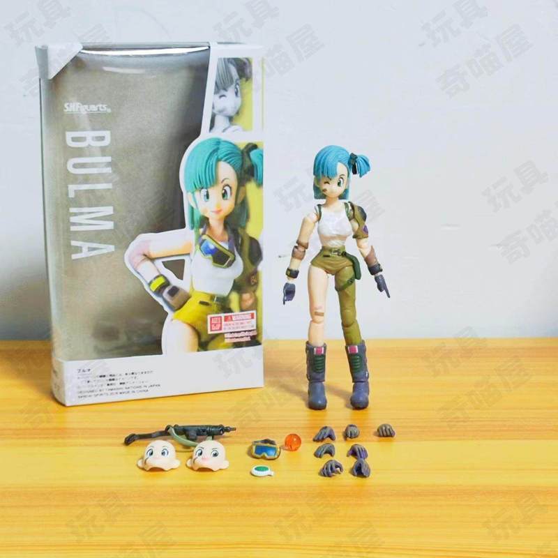 Dragon Ball SHF Bulma Action Figure | Buma เครื่องประดับทํามืออะนิเมะอินเทรนด์เล่นคอลเลกชันของเล่น