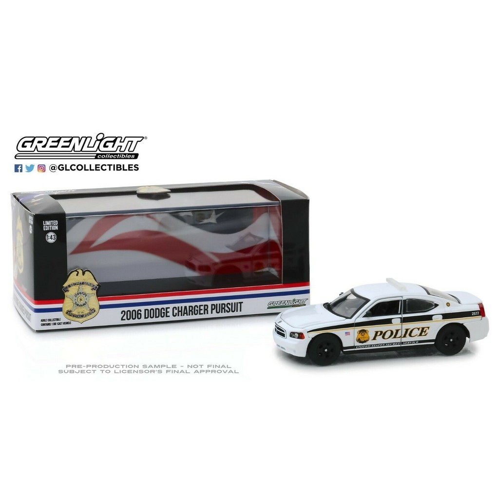 GreenLight GreenLight 1: 43 2006 Dodge Charger Pursuit Dodge Charger US Secret Service Police US Spe