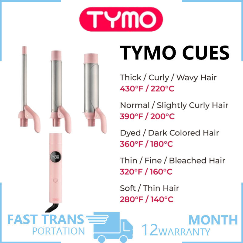 TYMO CUES แบบพกพามัลติฟังก์ชั่นสามในหนึ่งเดียว 13/28/40 มม. สไตล์เกาหลีผมหยิกขนาดใหญ่ stick