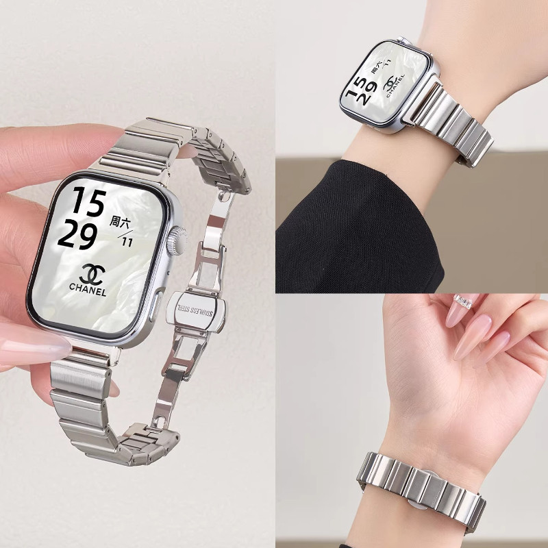 สายโลหะสแตนเลสสำหรับนาฬิกาอัจฉริยะ Huawei Watch Fit 4 Fit 4 Pro Fit 3 (สายทดแทน)