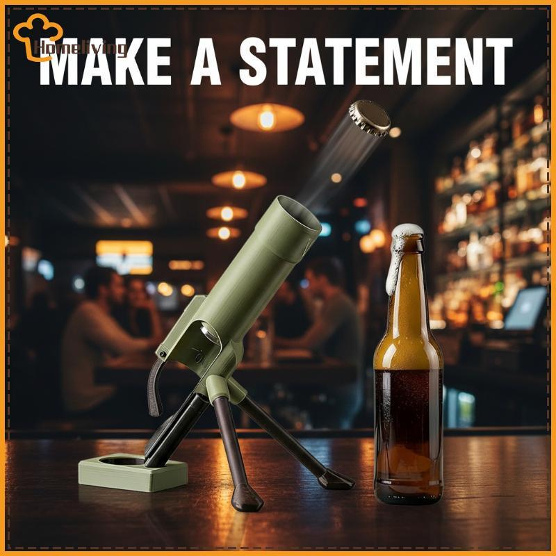 HOME ที่เปิดขวดเบียร์รูปทรงครก Heavy Duty Cap Launcher สําหรับความบันเทิงเพื่อนที่บ้านหรือกลางแจ้ง TH