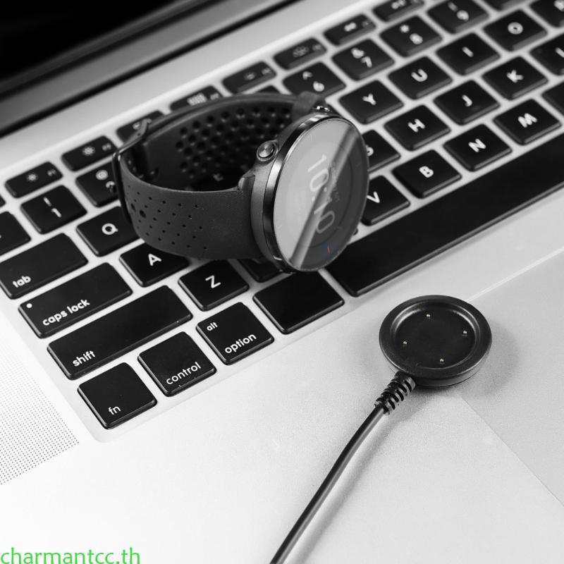 Charmantcc 1 M 3 28ft Magnetic USB Charger สายสําหรับ Polar Vantage V V2 สําหรับ M M2 สําหรับสมาร์ทน