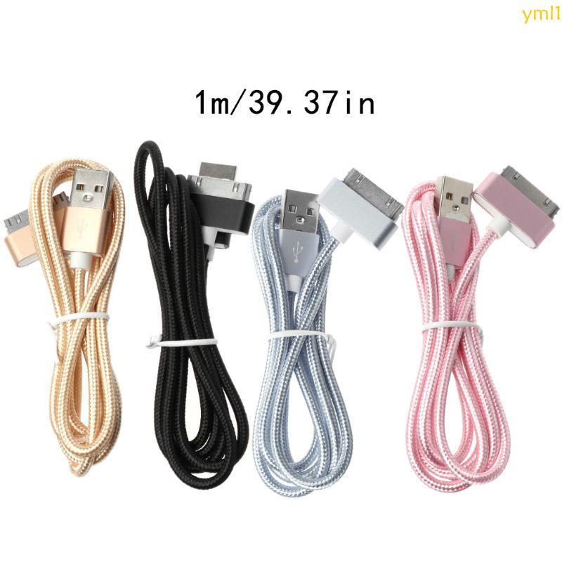 Yml1 30 Pin USB ชาร์จข้อมูล Sync สายไนลอนถักสายชาร์จ Fast CHARGING Data Transfer CABLE สําหรับโทรศัพ