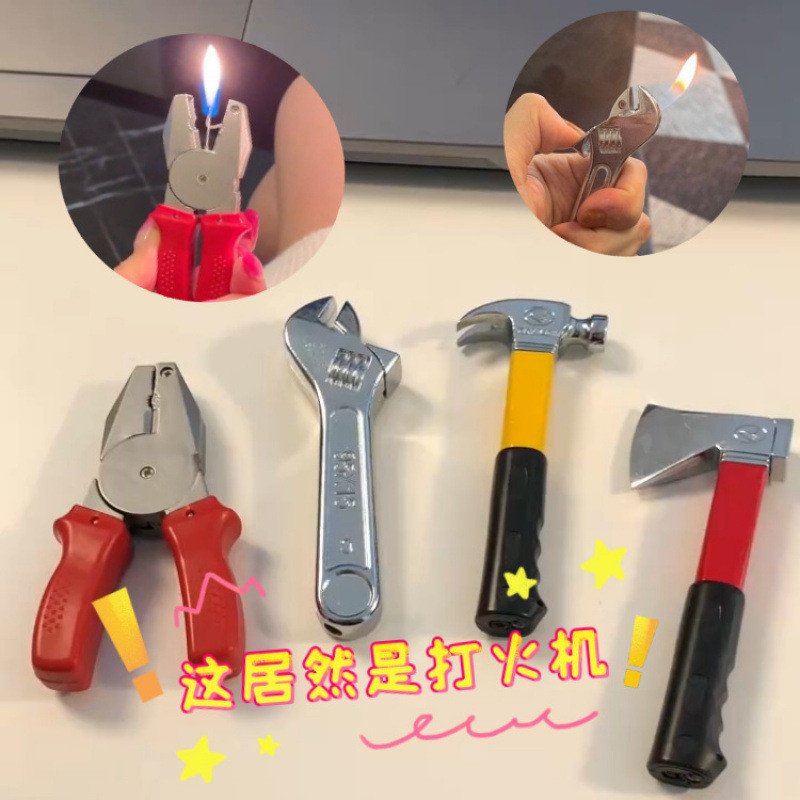 Quirky and funny pliers, wrench, kettle, lighter, inflatable torch