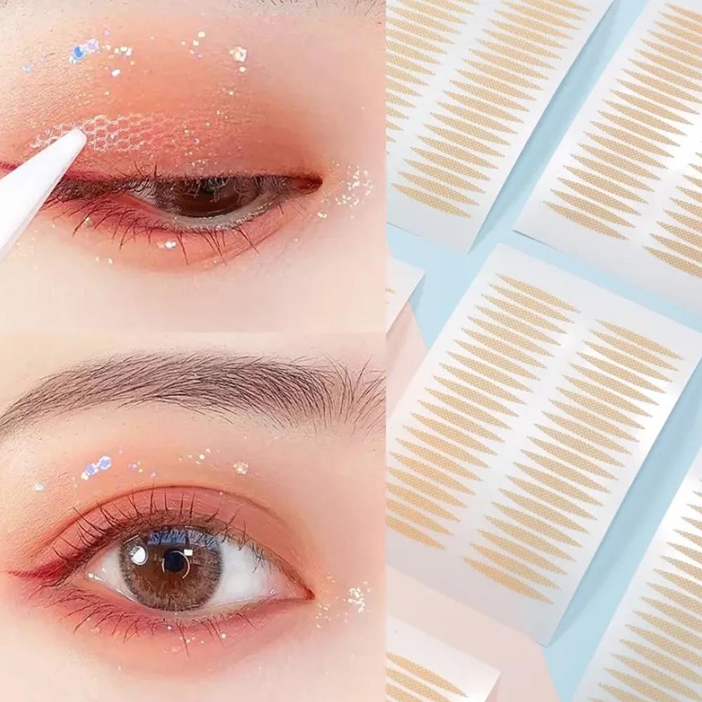 Lace Double Eyelid Patch ไม่มีร่องรอยด้านเดียวป้องกันเหงื่อที่มองไม่เห็นธรรมชาติ Unisex Eyeliner H2t