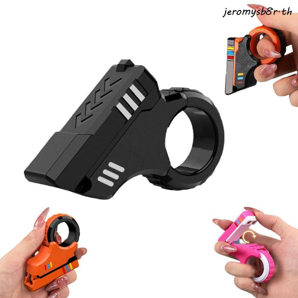 JEROMY Spinner ของเล่น, Hand Spinner 7 สี Rotary Finger Sliders, ทนทาน Soothing ABS 3D พิมพ์ Fidget แหวนของเล่นเด็ก