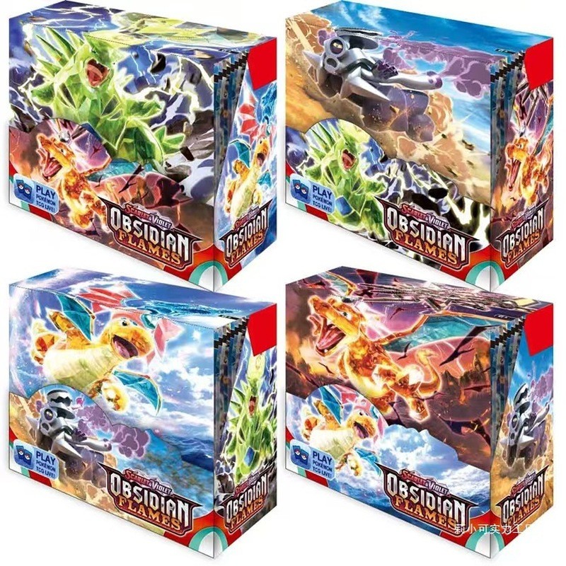 Pokémon Pokémon Card Pikachu Mystery Box Zhuzi Pet Flash Card Card Mystery Box Paper Entertainment อ