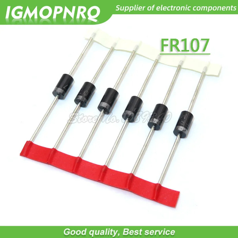 ไดโอดเรียงกระแส 100 ไดโอด FR107 1A 1,000V DO-41 fr107 IGMOPNRQ