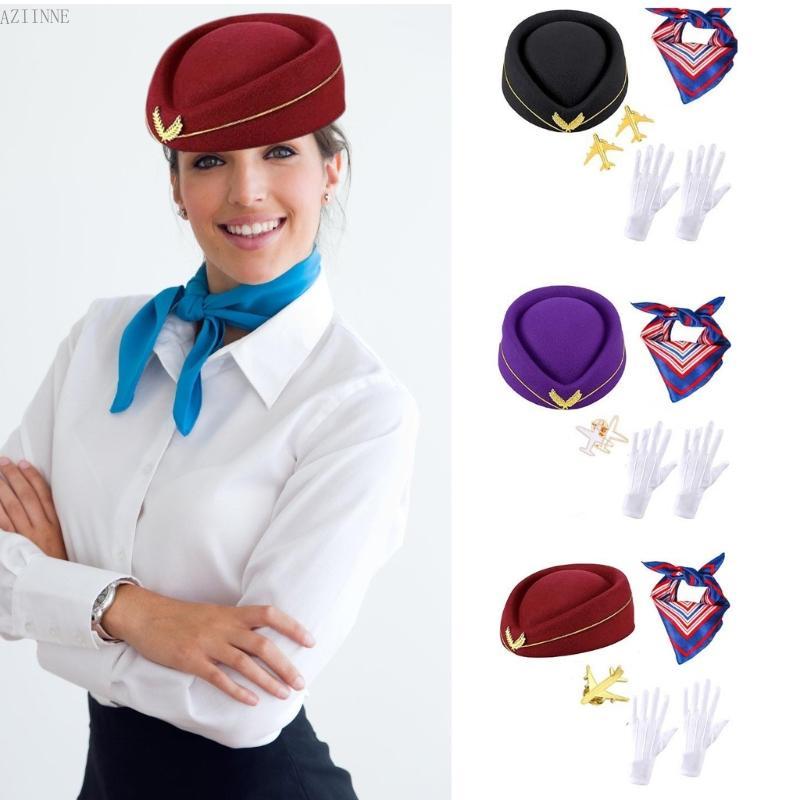 Aziin Flight Attendant Costume Accessories ชุดแอร์โฮสเตส