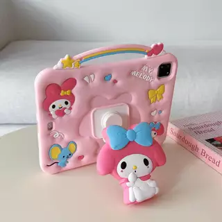 ใหม่ Creative น่ารัก Melody Telescopic สําหรับ Pro11 M3 Mini4 Mini7 Ipad9.7 2025Pro11/Air6 11 นิ้ว Air8 M4 Air4/5 10.9 ซิลิโคน Gen9 10.2 11th A16 Gen12 Redmi/Huawei กรณี