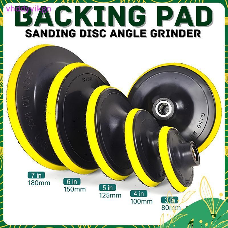 VHDD Hook และ Loop Baing Pad สําหรับแผ่นขัดเจาะอะแดปเตอร์ 80mm180mm ทนทานยืดหยุ่น Pad สําหรับเครื่องบดมุม Finishing งาน TH