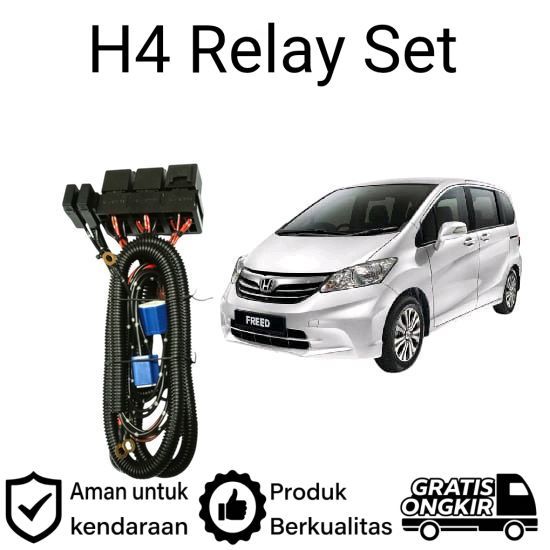 AM ชุดรีเลย์ H4 ไฟหน้า LED สําหรับ Honda Freed 2009 2017