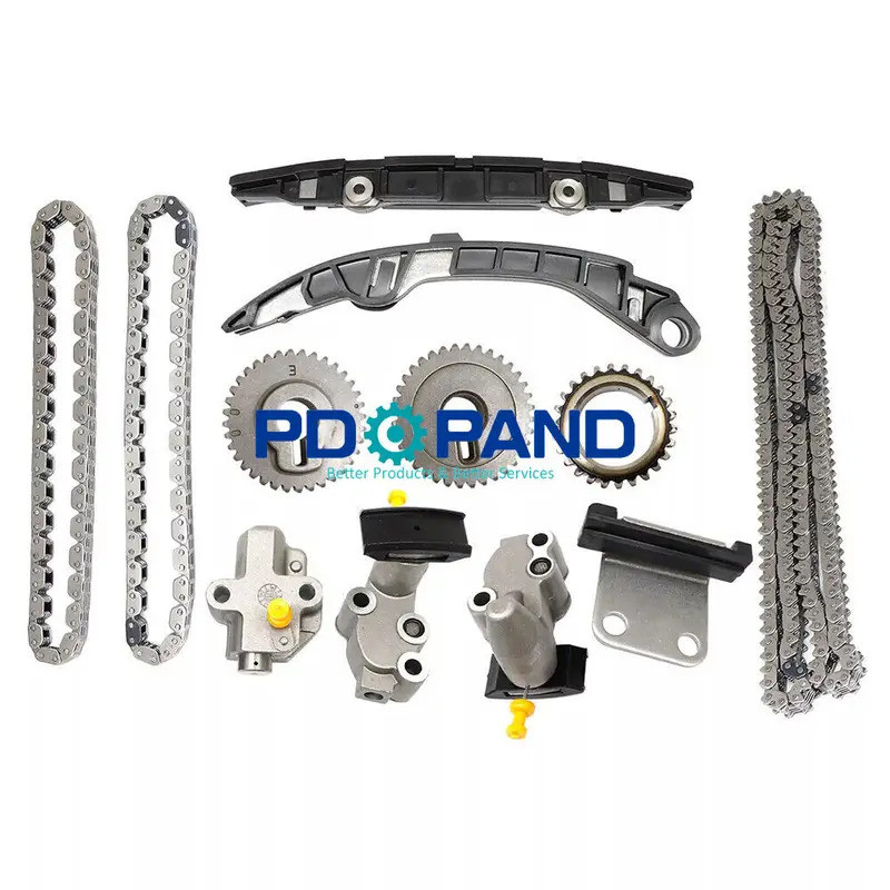 VQ37VHR VQ37 เครื่องยนต์ Timing Chain Distribution Kit Fit Infiniti Nissan 370Z Z34 QX70 G37 M37 Q60