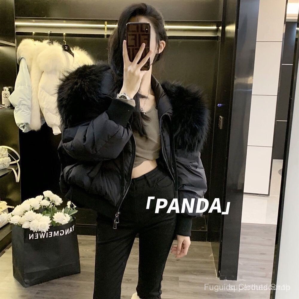 ใหม่ขนาดใหญ่ขนคอปกลงแจ็คเก็ตขนาดเล็กแฟชั่นอ่อนกว่าเสื้อผ้าฝ้ายเบาะ 5flm EMCW