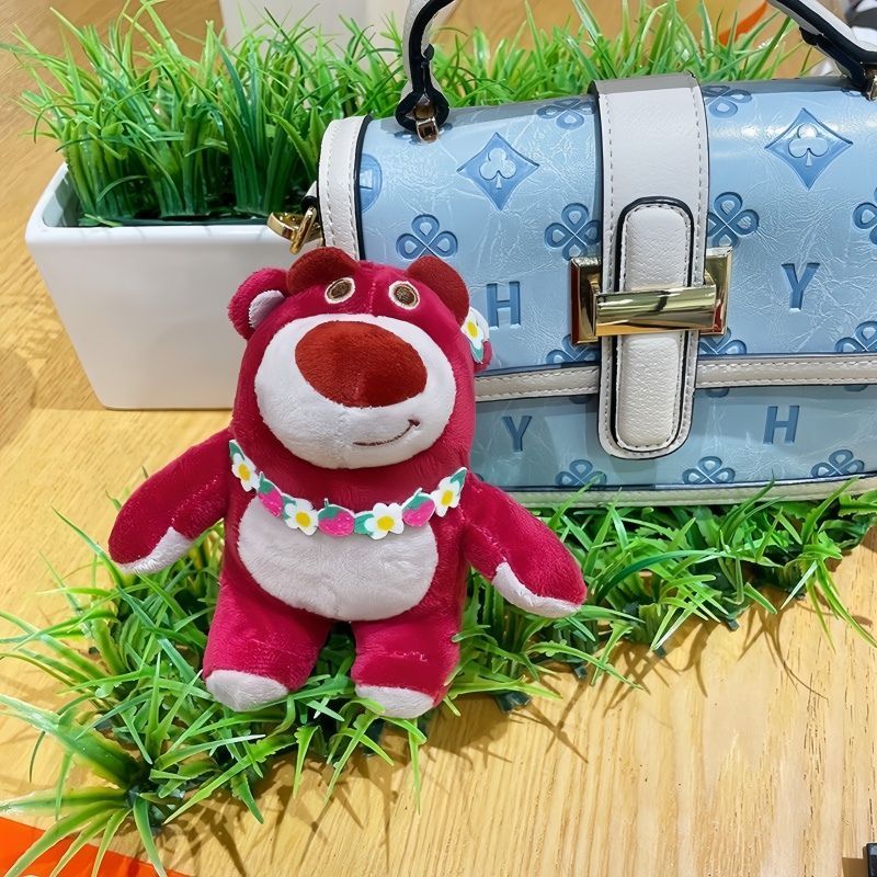 พวงกุญแจ หมีลอตโซ่ สนีย์แท้ หมีตุ๊กตาสตรอเบอร์รี่ ขนาดสูง ≈ 11CM ของขวัญให้แฟน  พร้อมส่งจากไทย - รูปที่ 4