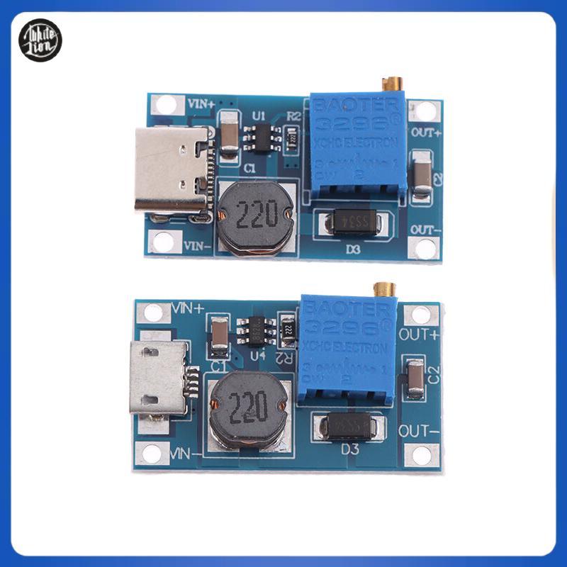 WL| 1PC To Step Up Converter Boost Converter โมดูล MT3608 Mico Type-C อินเทอร์เฟซโมดูลแรงดันไฟฟ้าใหม